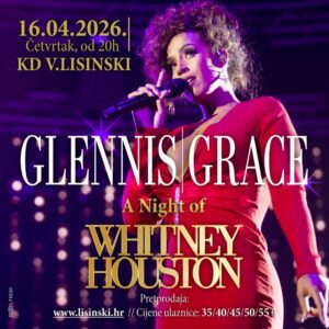 Svjetski priznata vokalna senzacija Glennis Grace prvi put u Hrvatskoj